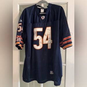 Chicago Bears Brian Urlacher Reebok Onfield Dark Blue Football Jersey